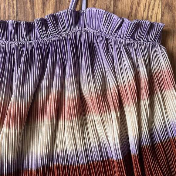 Madewell Multicolor Pleated Nicole Flyaway Tank Top Blouse Women's Medium - Picture 4 of 8